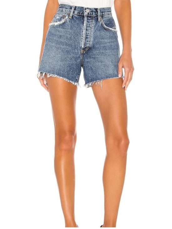 Agolde Pants - NWT! AGOLDE Women’s 25 Reese Shorts High Rise Organic Cotton Denim Cutoff Raw